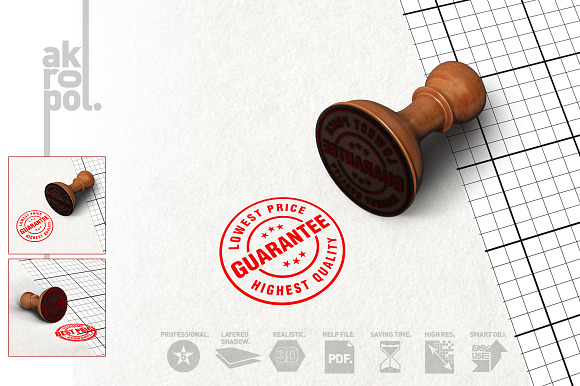 Rubber Stamp Mockup in Mockup Templates - product preview 2