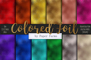 Colored foil textures