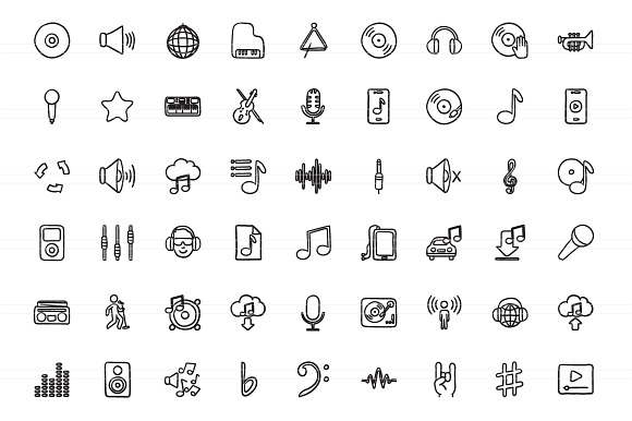 2100 Hand drawn vector icons in Hand Drawn Icons - product preview 20
