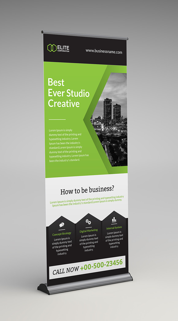 Corporate Roll Up Banner in Templates - product preview 3