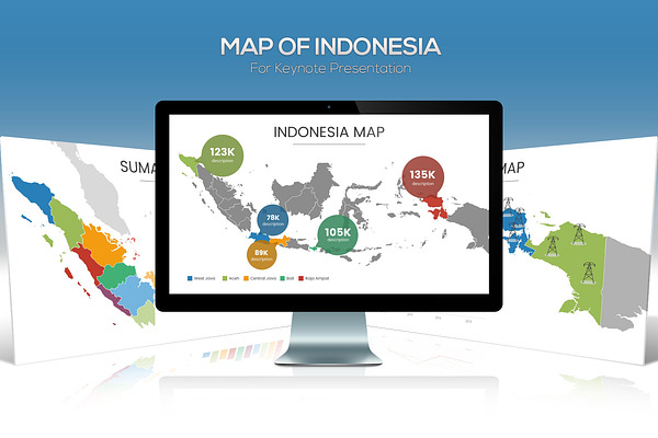 Map of Indonesia For Keynote