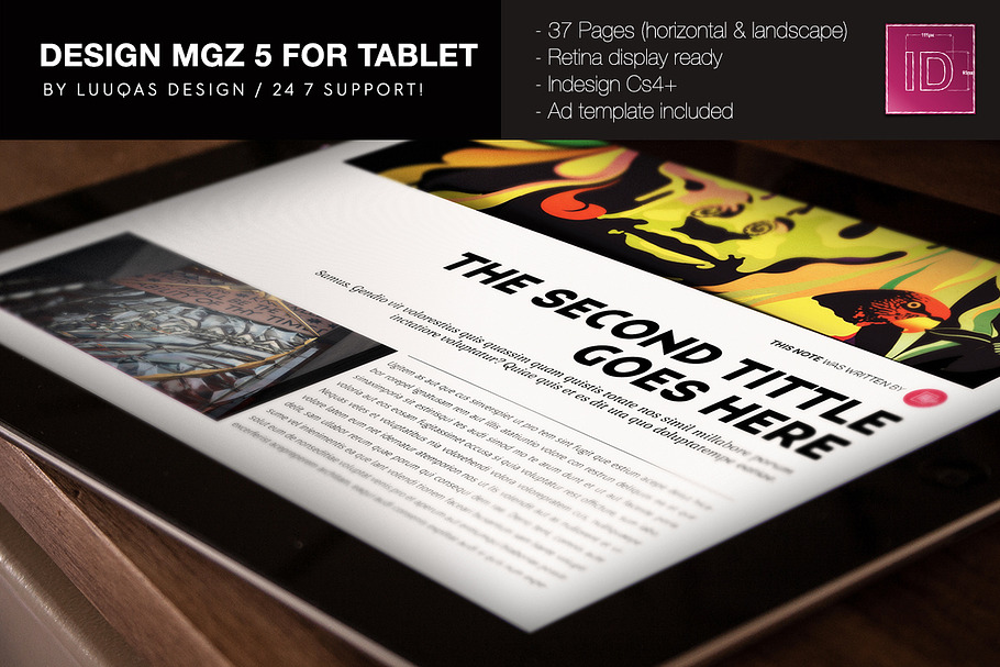 Design Magazine 5 for Tablet in Magazine Templates - product preview 8