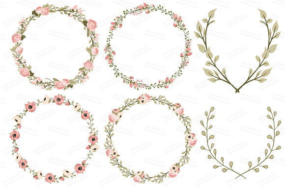 Wedding Floral Clipart & Vectors in Illustrations - product preview 1
