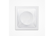 Empty Condom Package. Vector