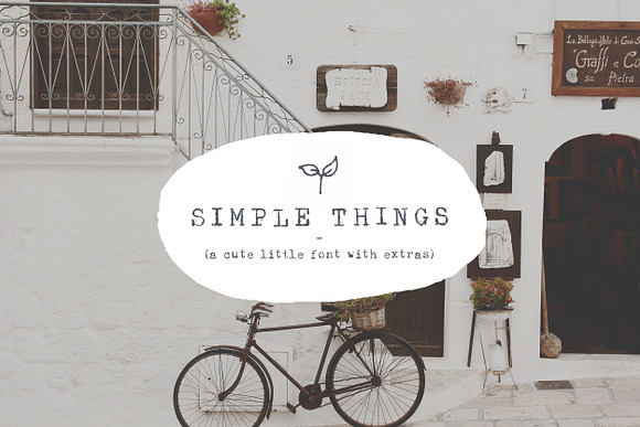 Simple Things - cute little font in Cute Fonts - product preview 8
