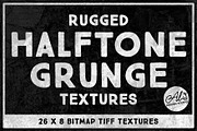 Rugged Halftone Grunge Textures