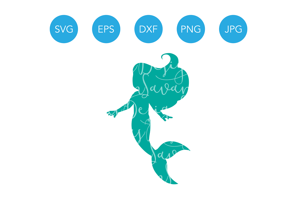 Mermaid SVG for Cricut & Silhouette | Custom-Designed Illustrations