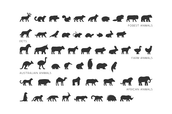 Big set of linear animals in Animal Icons - product preview 2