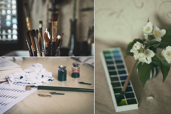 Art Accessories Photo Bundle in Print Mockups - product preview 2