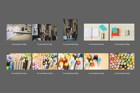 Art Accessories Photo Bundle in Print Mockups - product preview 5