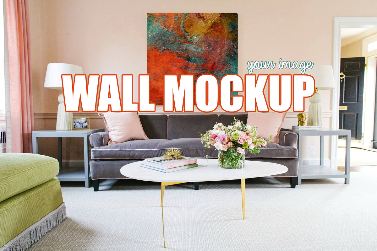 Canvas Wall Art Mockup in Graphics - product preview 8