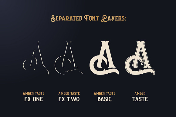 Amber Taste Font, Label, Mockup! in Text Fonts - product preview 5