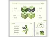Four Infographic Design Slide Template Set