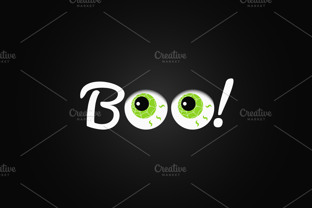 Boo. Halloween lettering. in Illustrations - product preview 8