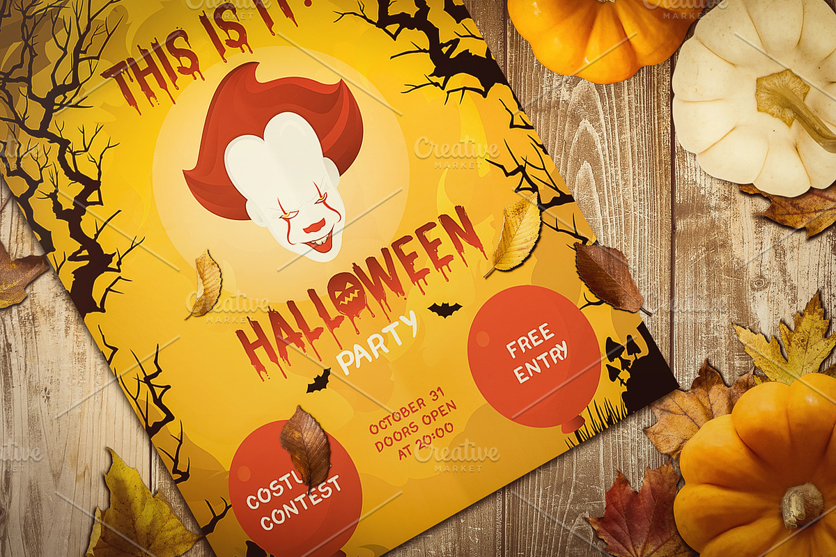 Halloween Event IT Flyer, Poster in Flyer Templates - product preview 8