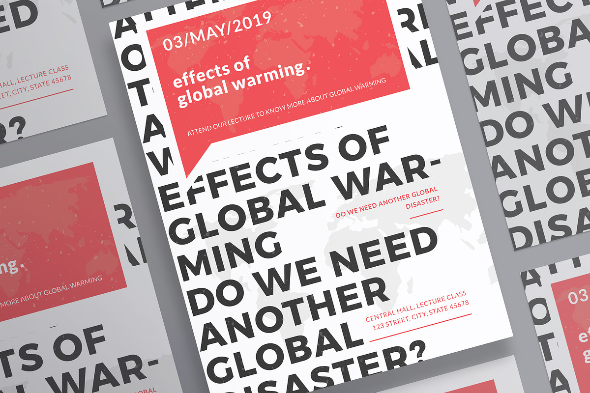 Posters | Global Warming in Flyer Templates - product preview 8