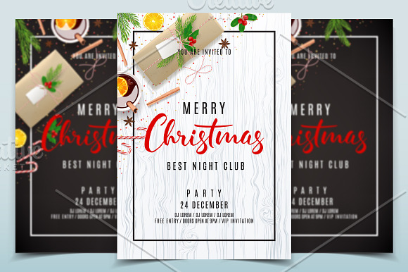 Christmas Party Invitation Flyers in Flyer Templates - product preview 1