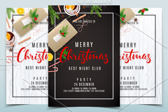 Christmas Party Invitation Flyers in Flyer Templates - product preview 2