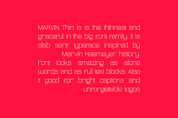 Marvin Thin in Slab Serif Fonts - product preview 2