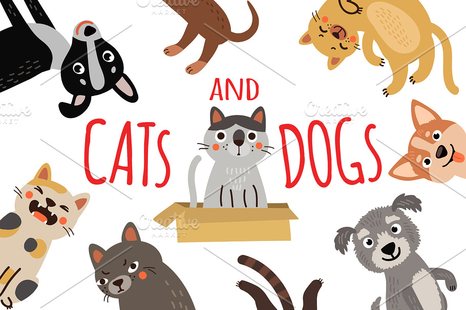 CATs and DOGs in Illustrations - product preview 8