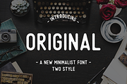Original - A Minimalist Font