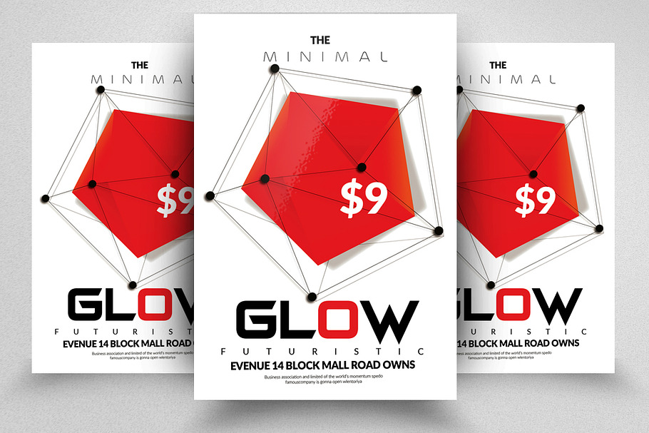 Futuristic Glow Flyer in Flyer Templates - product preview 8