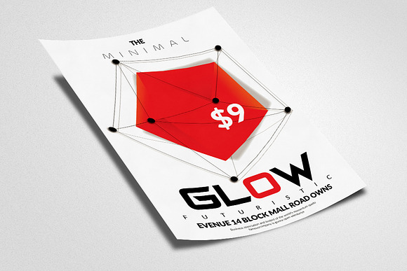 Futuristic Glow Flyer in Flyer Templates - product preview 1