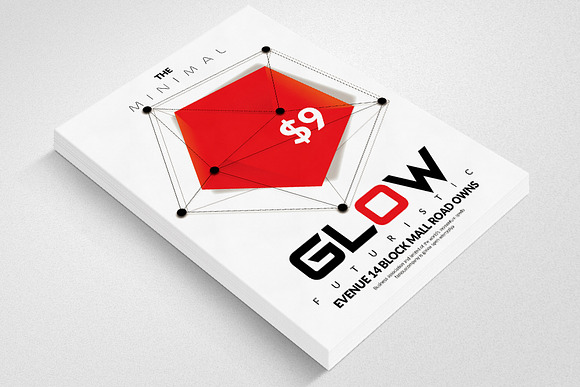 Futuristic Glow Flyer in Flyer Templates - product preview 2