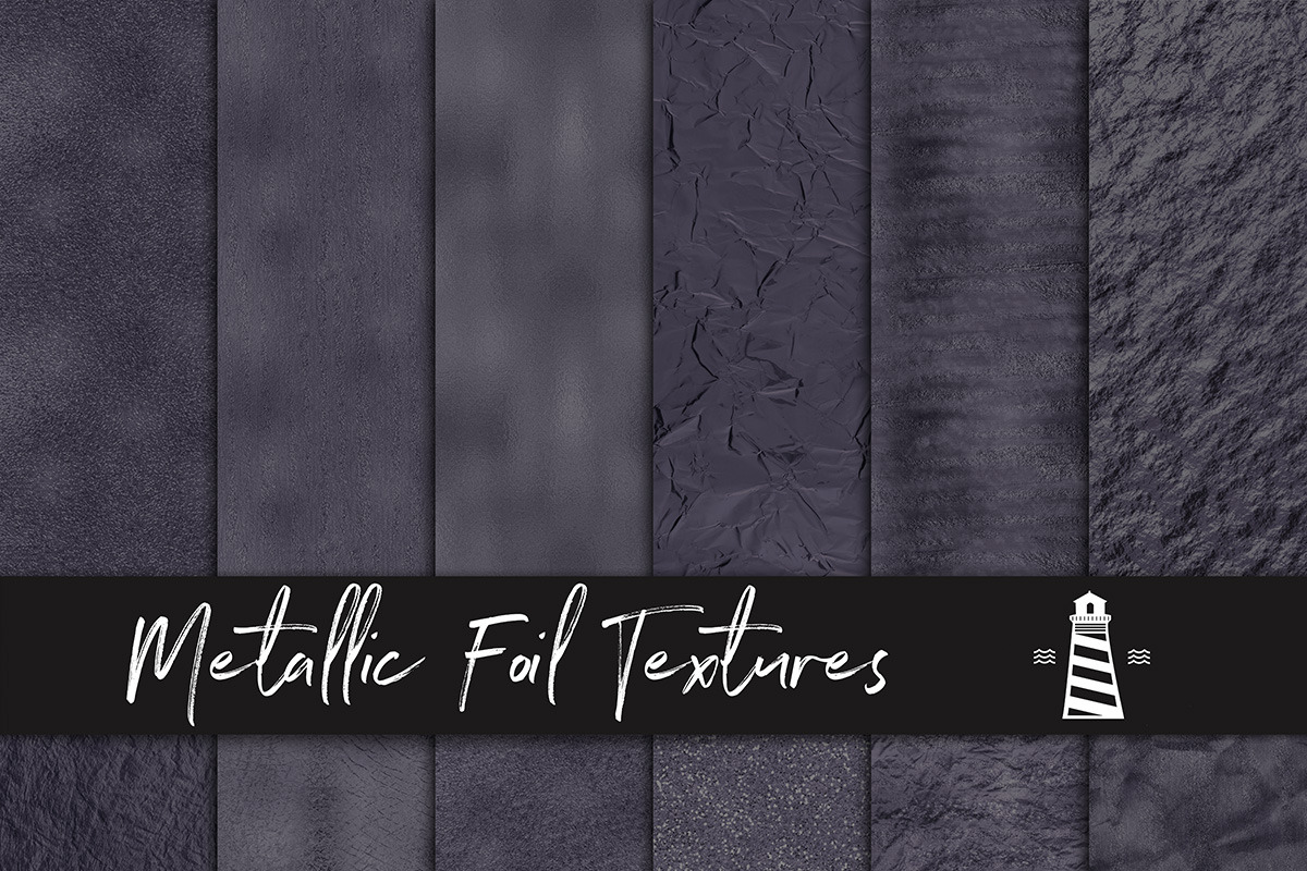Graphite Metallic Foil Backgrounds in Graphics - product preview 8