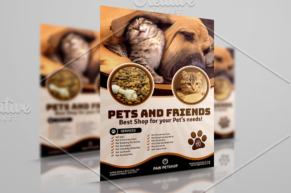 Pet Store Supplies Flyer in Flyer Templates - product preview 1