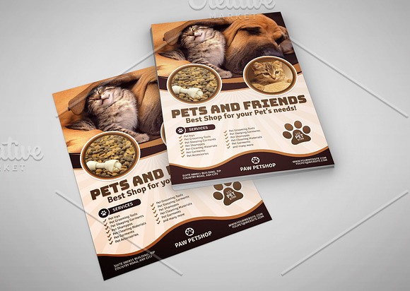 Pet Store Supplies Flyer in Flyer Templates - product preview 2