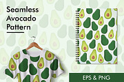 Seamless Avocado Pattern