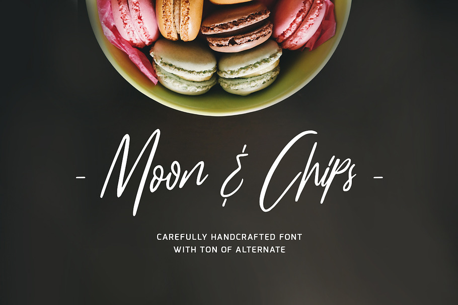 Moon & Chips in Script Fonts - product preview 8