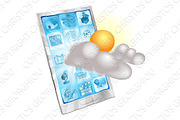 Weather mobile phone application concept