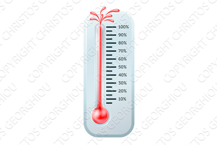 Bursting Thermometer in Illustrations - product preview 8