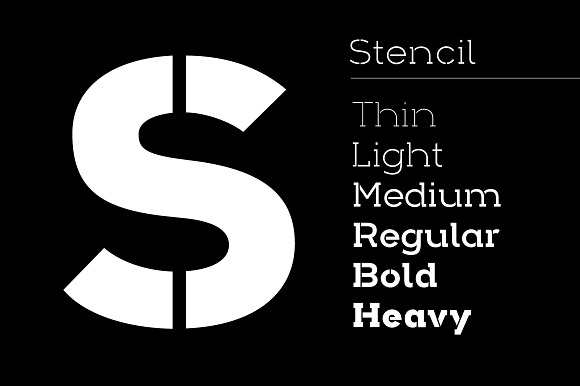 Arkibal Serif Stencil in Serif Fonts - product preview 3