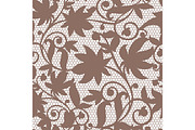 Vintage floral seamless pattern decorative vintage texture swirl background vector illustration