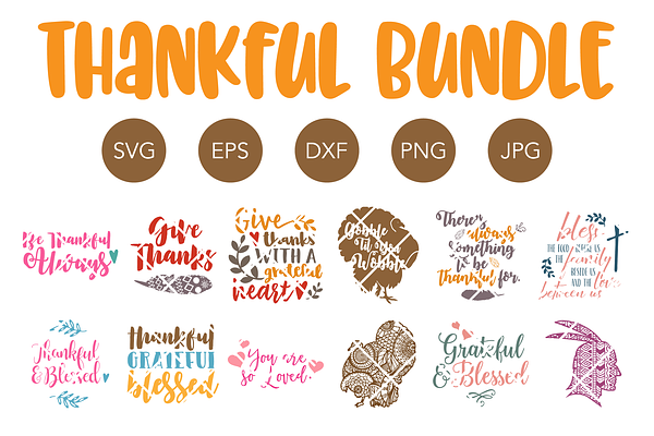 Thanksgiving SVG Bundle for Cricut