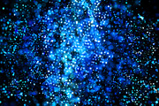 Cool Blue Abstract Bokeh Background