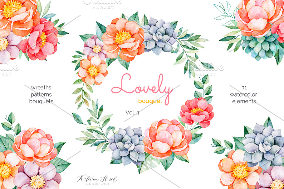 Lovely Bouquet.Vol.3 in Illustrations - product preview 8