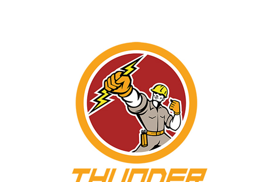Thunder High Voltage Electrical Logo