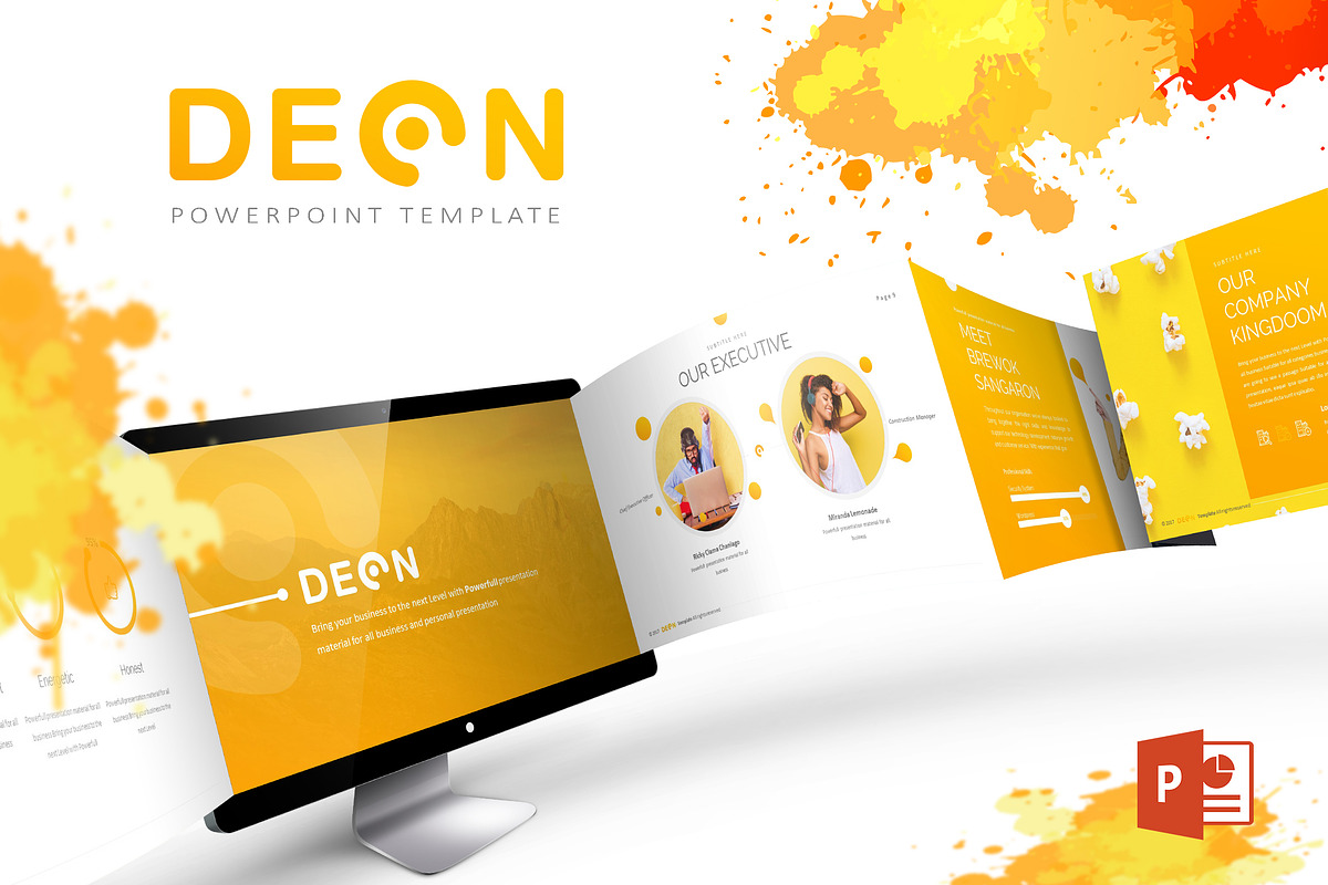 Deon - Powerpoint Template in PowerPoint Templates - product preview 8
