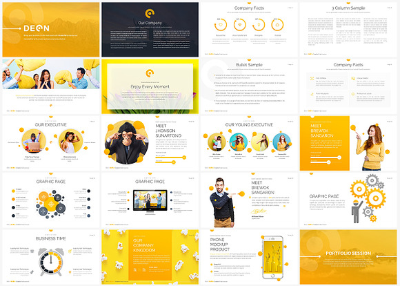 Deon - Powerpoint Template in PowerPoint Templates - product preview 1