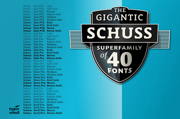 10 Fonts Schuss Slab Pro in Slab Serif Fonts - product preview 3