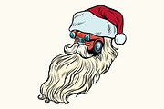 isolated  Car Santa Claus Christmas character