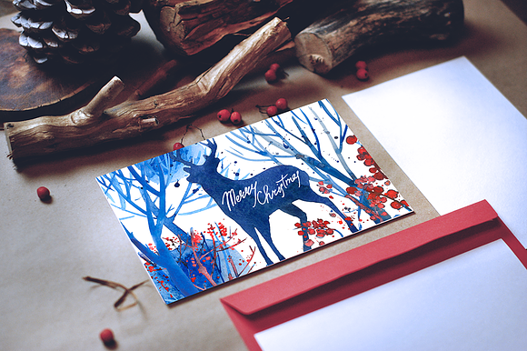 Oh, My Deer! - Christmas Clipart  in Illustrations - product preview 4