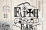 Faith Over Fear SVG, DXG, PNG