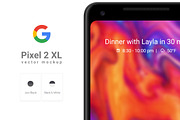 Google Pixel 2 XL Vector Mockup