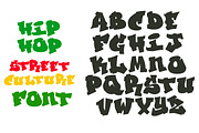 Hip Hop Graffiti font alphabet