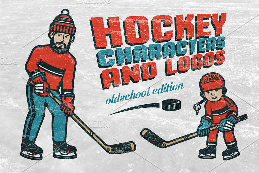 Hockey characters and logos